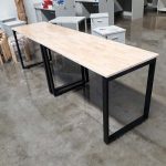 Bàn Chữ U Mặt Gỗ Cao Su
