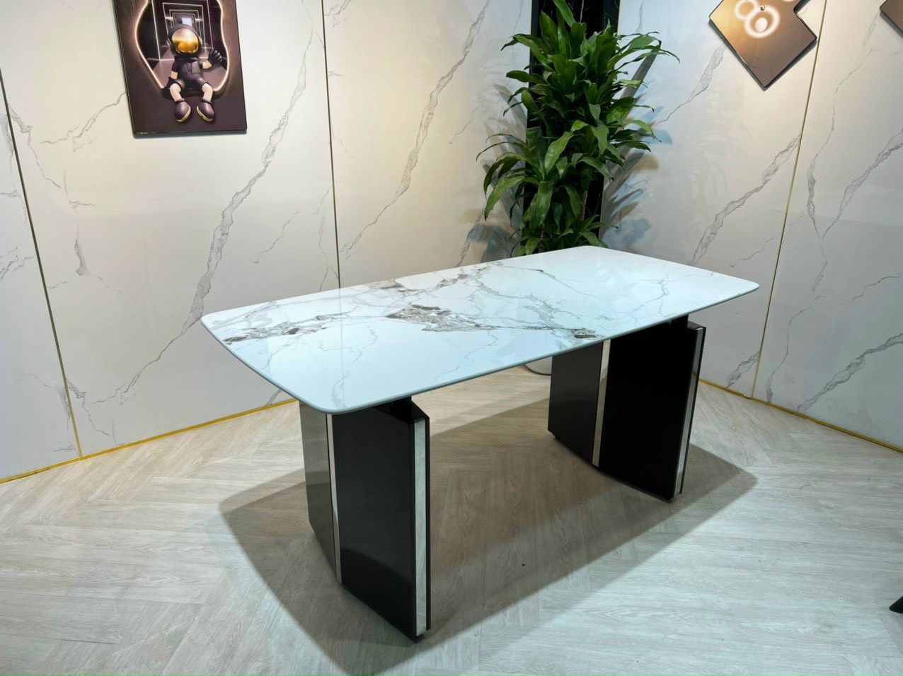 Bàn đôi nẹp inox