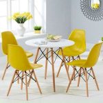 Bàn Ghế Ăn 4 Ghế Cafe Eames