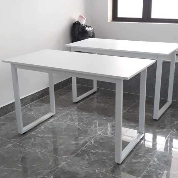 Bàn Làm Việc Chữ U Chân Sắt Mặt MDF Bàn Làm Việc Chữ U Chân Sắt Mặt MDF