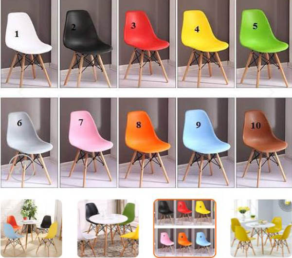 Bảng Màu Ghế Eames Bảng Màu Ghế Eames