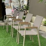 Bộ bàn ghế sân vườn khung hợp kim nhôm