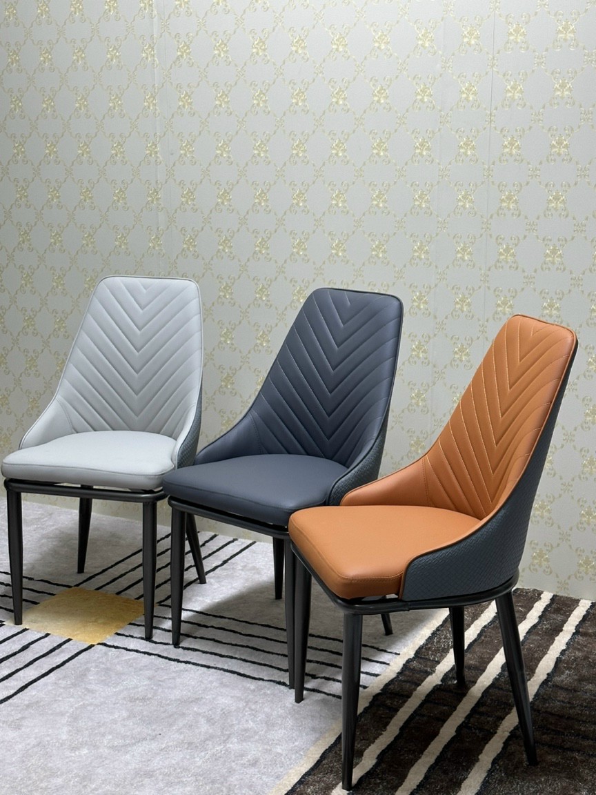 ghe-an-boc-da-hoa-tiet-xuong-ca-sunny-3 Ghế ăn bọc da hoạ tiết xương cá Spine