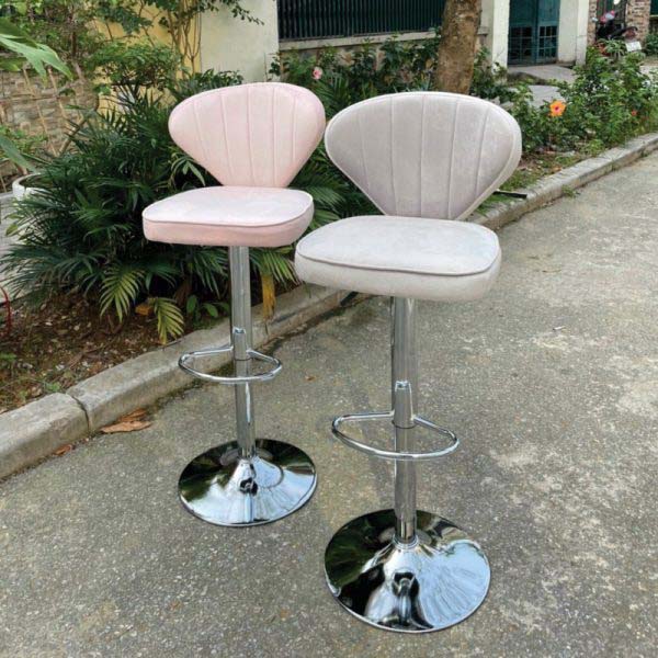 Ghế Bar Chân Xoay Bọc Nhung Ghế Bar Chân Xoay Bọc Nhung
