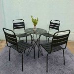 Ghế Cafe Sơn Tĩnh Điện Khung Sắt