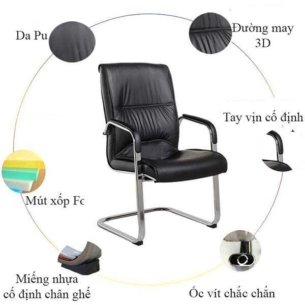 Ghế Giám Đốc Chân Quỳ H1 Ghế Giám Đốc Chân Quỳ H1