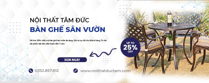 Bàn ghế sân vườn nội thất Đức Tâm